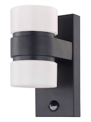 Eglo White Atollari Modern Outdoor Wall Light With Sensor - Image 3 of 4