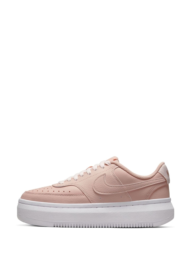 Nike Pink Court Vision Alta Platform Trainers - Image 2 of 10