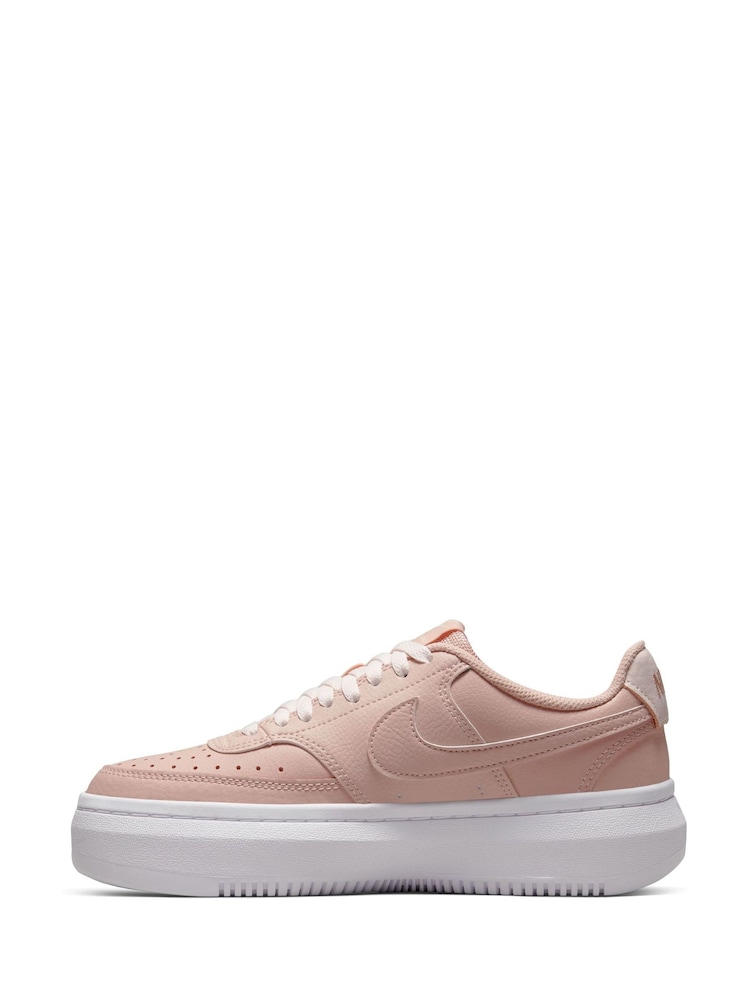 Nike Pink Court Vision Alta Platform Trainers - Image 4 of 10