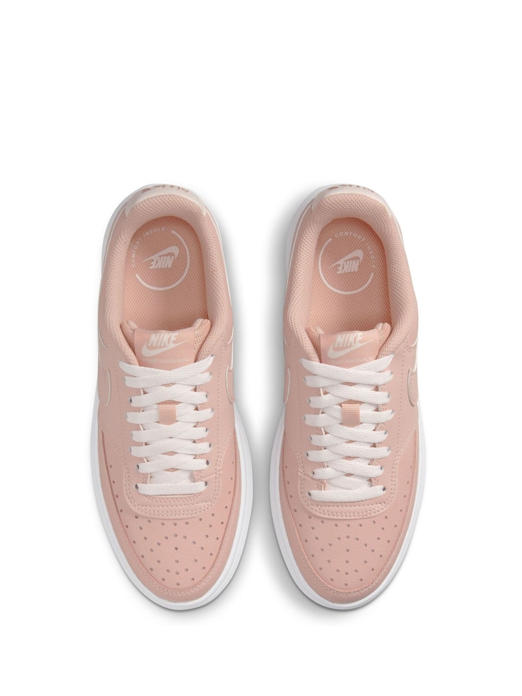 Nike Pink Court Vision Alta Platform Trainers - Image 7 of 10