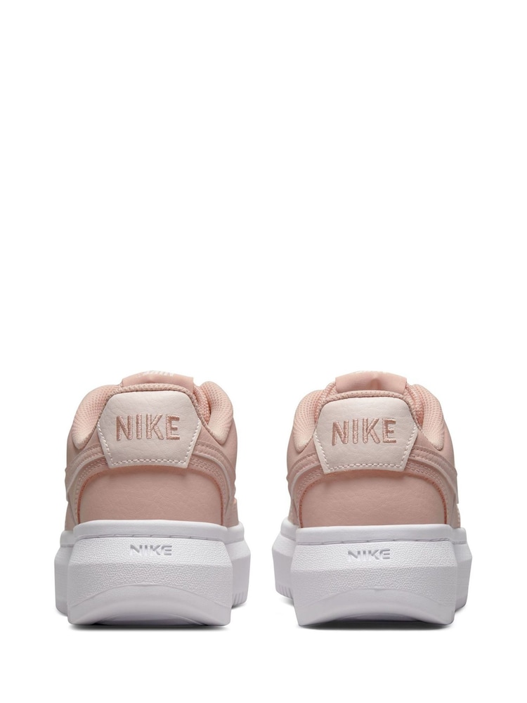 Nike Pink Court Vision Alta Platform Trainers - Image 8 of 10