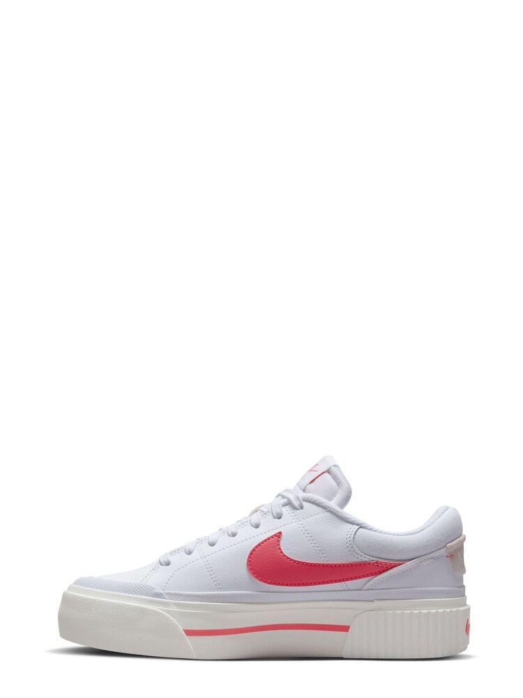 Weiß/Koralle - Nike Court Legacy Lift Turnschuhe mit Plateausohle - Bild 2 von 8 Weiß/Koralle - Nike Court Legacy Lift Turnschuhe mit Plateausohle - Bild 2 von 8