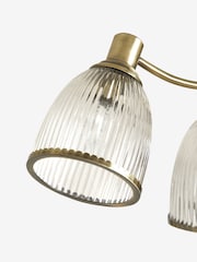 Brass Willow 3 Light Flush Fitting Ceiling Light - Image 7 of 7