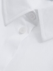 Reiss White Jenny Senior Cotton Buttoned Shirt - Image 7 of 7