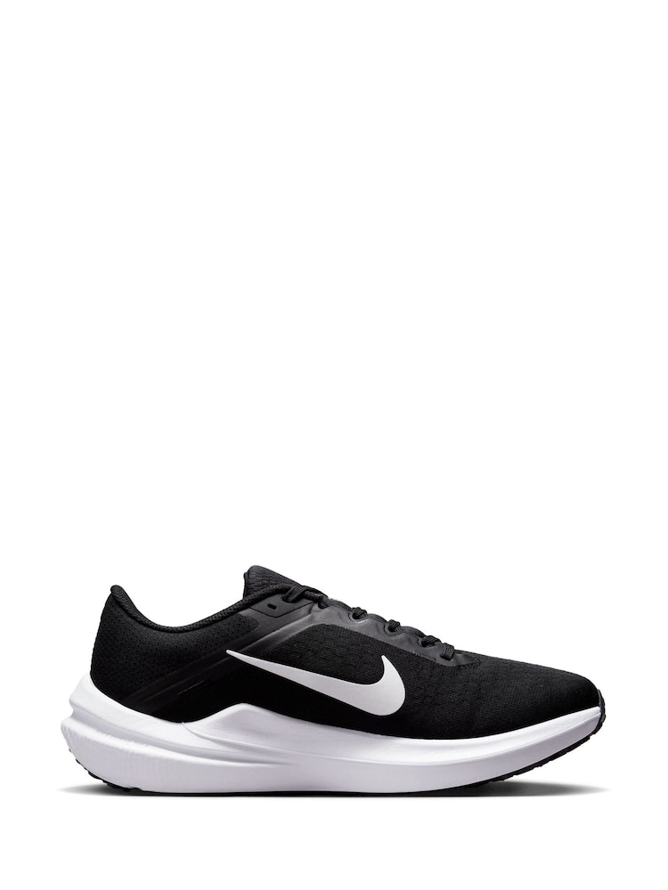 Nike Black/White Air Winflo 10 Road Running Trainers - Image 1 of 8