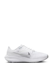Nike White Air Zoom Pegasus 40 Road Running Trainers - Image 6 of 13