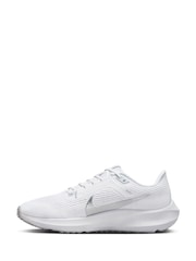 Nike White Air Zoom Pegasus 40 Road Running Trainers - Image 7 of 13