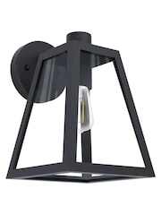 Eglo Black Mirandola Glass Outdoor Wall Light - Image 2 of 3