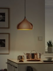 Eglo Copper Hapton Vintage Ceiling Light Pendant - Image 2 of 4