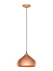 Eglo Copper Hapton Vintage Ceiling Light Pendant - Image 3 of 4