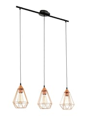 Eglo Copper Tarbes Geometric Ceiling Light Pendant - Image 2 of 2