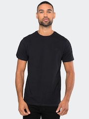 Threadbare Black/Navy/Grey/White/Red Assorted 100% Cotton T-Shirts 5 Pack - Image 3 of 4