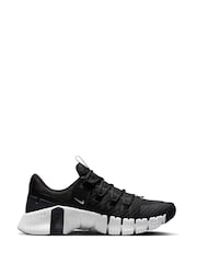 Nike Black/White Free Metcon 5 Training Trainers - Image 3 of 11