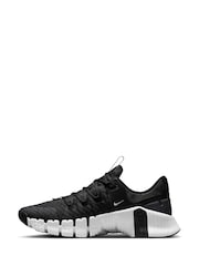 Nike Black/White Free Metcon 5 Training Trainers - Image 4 of 11