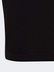 adidas Black Essentials Linear Logo 100% Cotton T-Shirt - Image 7 of 7