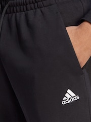 adidas Black Sportswear Essentials French Terry Tapered Cuff 100% Cotton Joggers - Image 10 of 11