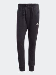 adidas Black Sportswear Essentials French Terry Tapered Cuff 100% Cotton Joggers - Image 11 of 11