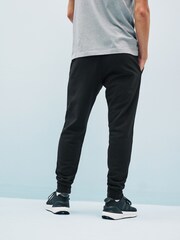 adidas Black Sportswear Essentials French Terry Tapered Cuff 100% Cotton Joggers - Image 2 of 11