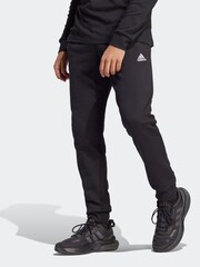 adidas Black Sportswear Essentials French Terry Tapered Cuff 100% Cotton Joggers - Image 6 of 11