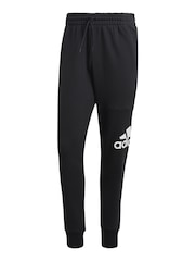 adidas Black Essentials French Terry Tapered Cuff Logo Joggers - Image 8 of 8