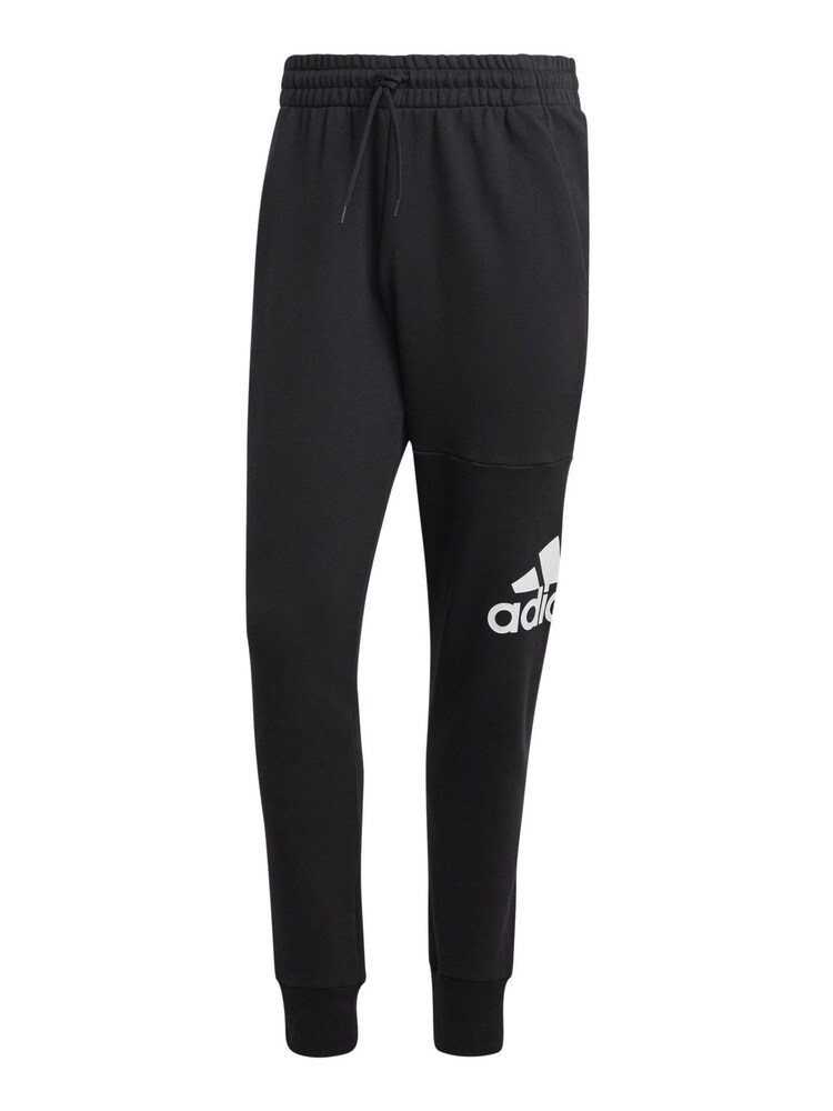 adidas Black Essentials French Terry Tapered Cuff Logo Joggers - Image 8 of 8