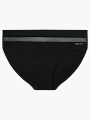 Calvin Klein Black Insert Mesh Bikini Briefs - Image 4 of 4