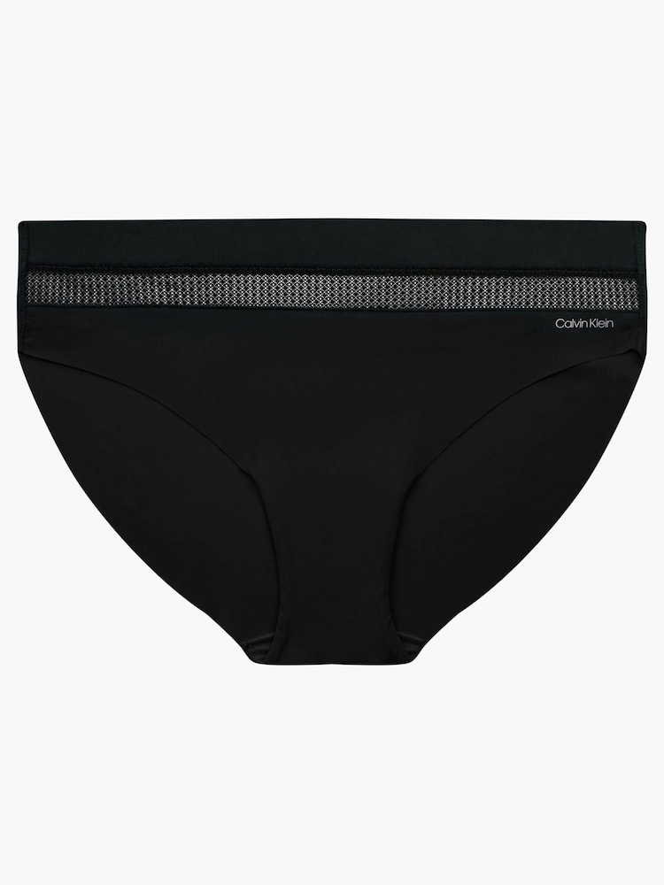 Calvin Klein Black Insert Mesh Bikini Briefs - Image 4 of 4