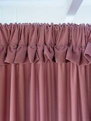 Shabby Chic by Rachel Ashwell® Pink Pencil Pleat Velvet Ruffle Lined Curtains - Image 4 of 4