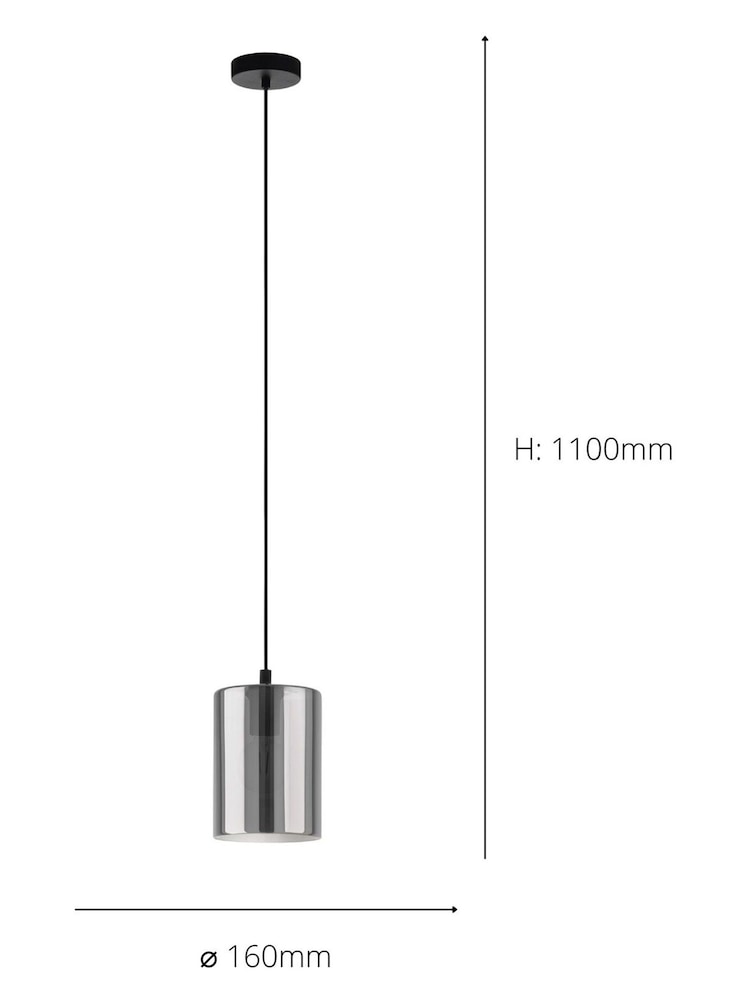 Eglo Black Cadaques 1 Ceiling Light Pendant - Image 3 of 3