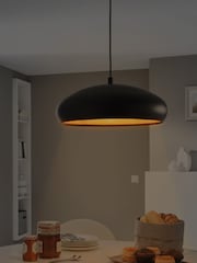 Eglo Black/Copper Mogano Ceiling Light Pendant - Image 2 of 4