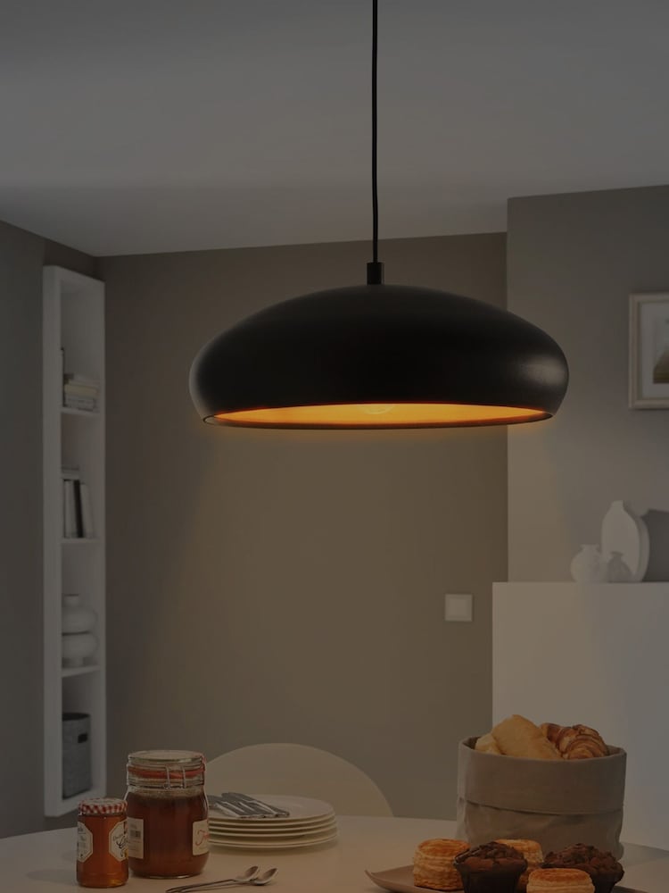 Eglo Black/Copper Mogano Ceiling Light Pendant - Image 2 of 4