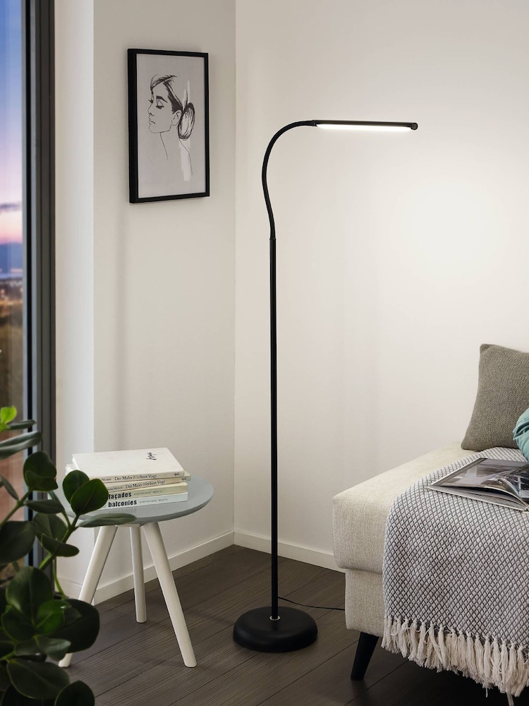 Eglo Black Laroa LED Touch Floor Lamp - Image 1 of 4