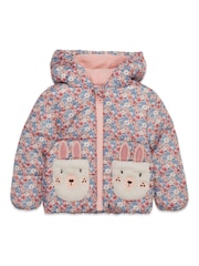 M&Co Pink Ditsy Bunny Coat - Image 3 of 5