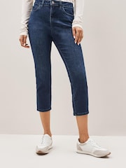 Inky Blue Cropped Slim Jeans - Image 1 of 5