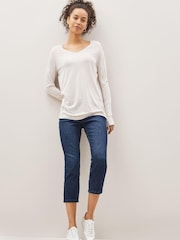 Inky Blue Cropped Slim Jeans - Image 3 of 5
