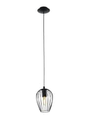 Eglo Black Newtown Caged Ceiling Light Pendant - Image 3 of 4