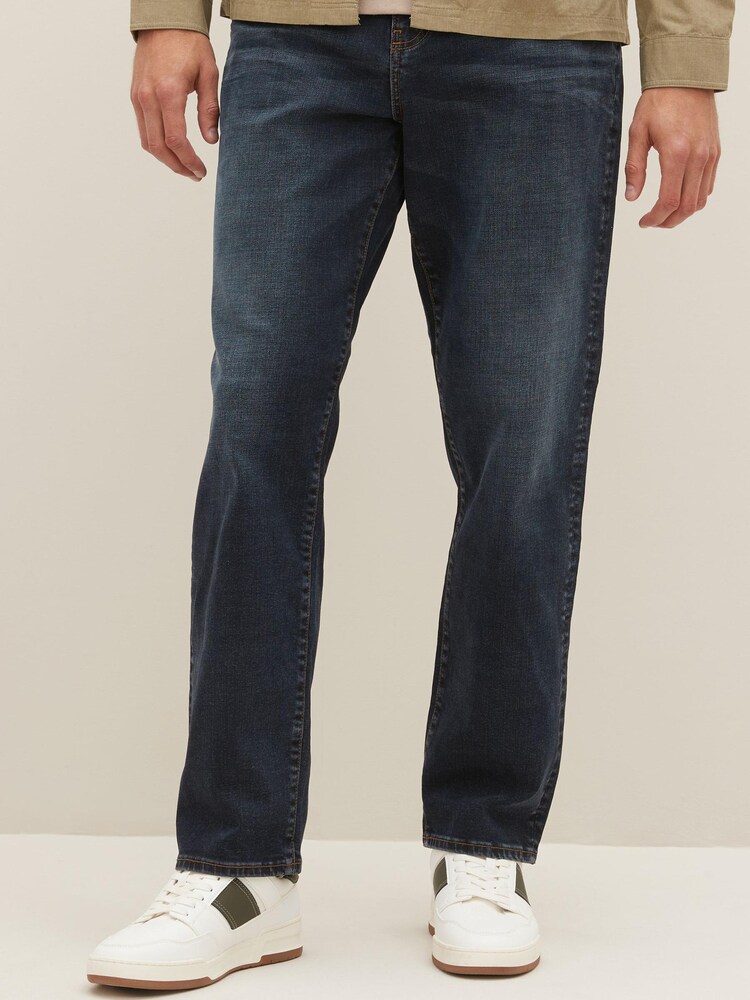 Blue Ink Relaxed Premium Heavyweight Cotton Jeans - Image 1 of 11