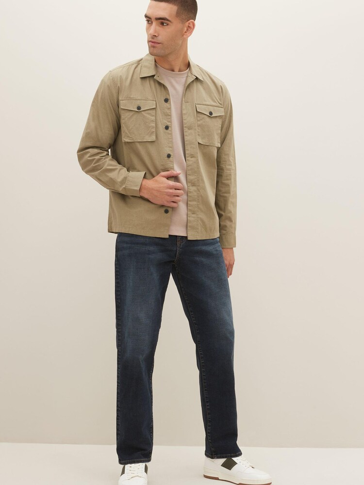 Blue Ink Relaxed Premium Heavyweight Cotton Jeans - Image 2 of 11