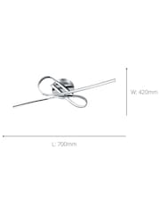 Eglo Chrome Selvina Knotted Ceiling Light - Image 3 of 3