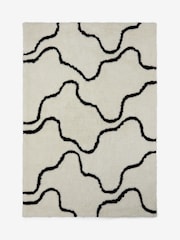 Jasper Conran London White Berber Wool Wiggle Rug - Image 4 of 4