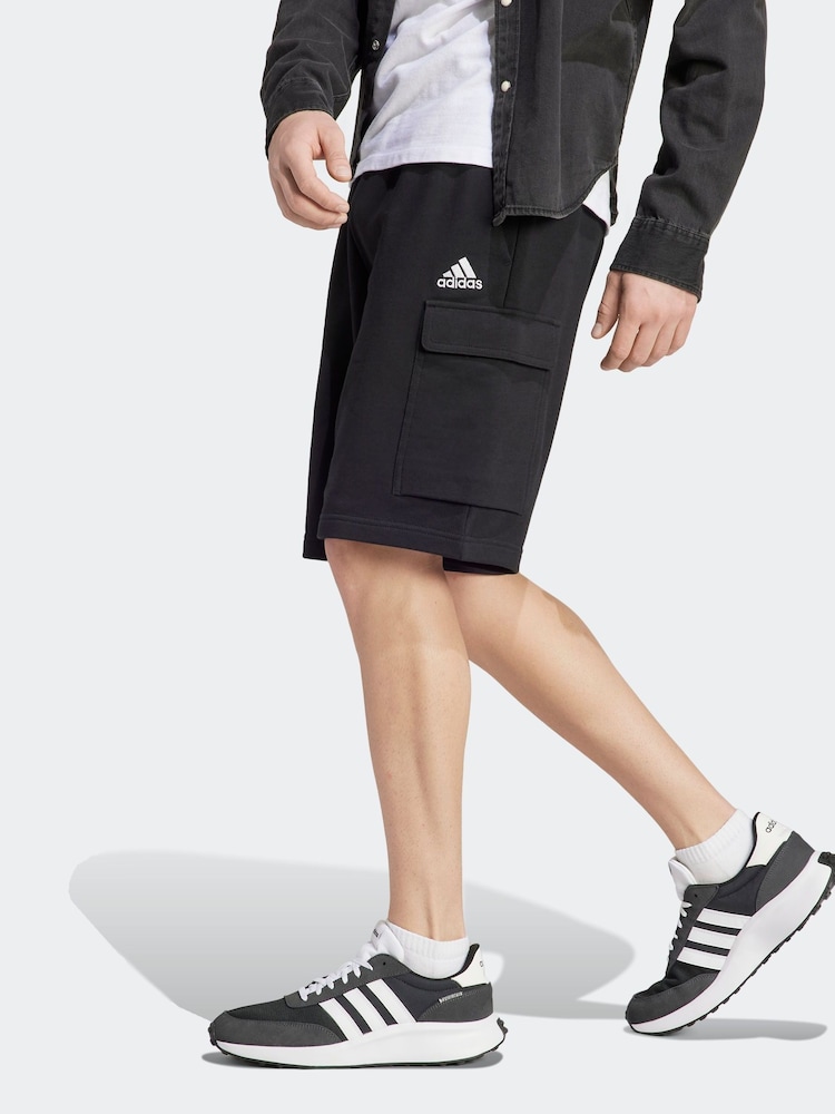 Noir - adidas Essentials Français Terry Cargos 100% coton - Image 4 of 8