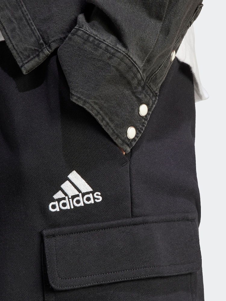 Noir - adidas Essentials Français Terry Cargos 100% coton - Image 5 of 8