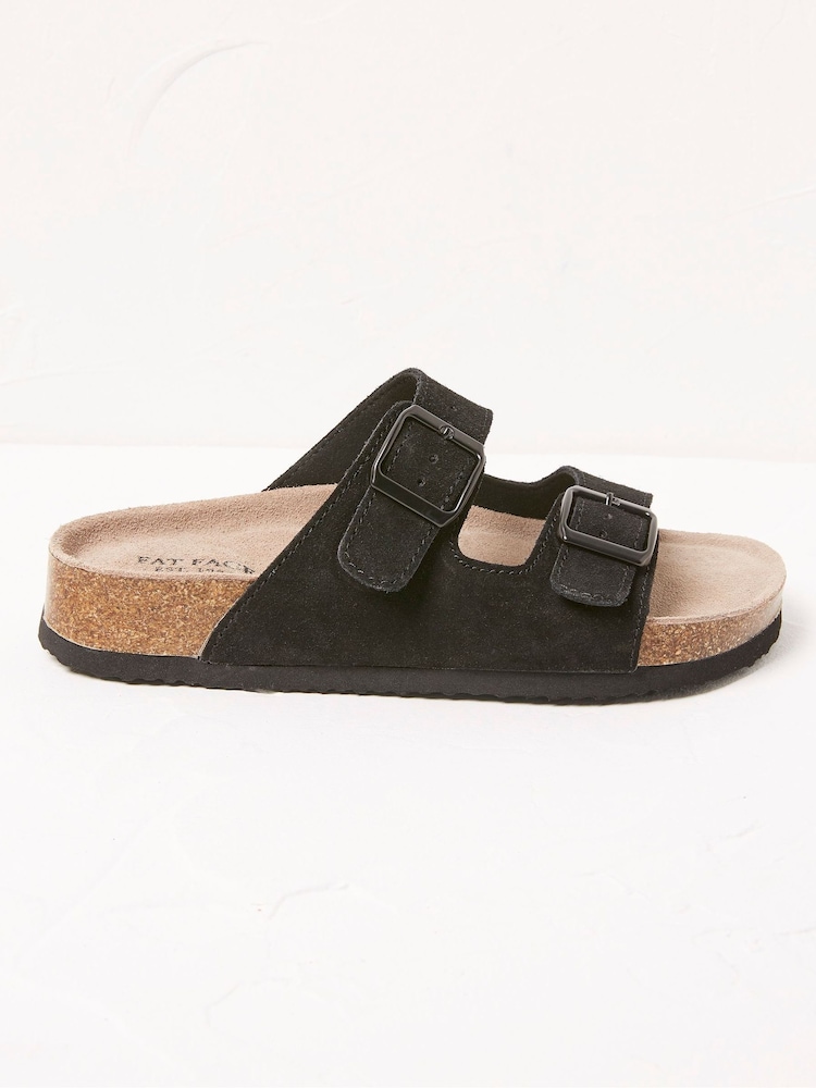 FatFace Black Meldon Double Strap Sandals - Image 1 of 3