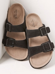 FatFace Black Meldon Double Strap Sandals - Image 2 of 3