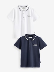 Mornarsko modra/bela - Komplet 2 polo srajc Baker by Ted Baker - Slika 1 iz 5