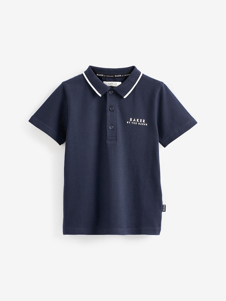 Mornarsko modra/bela - Komplet 2 polo srajc Baker by Ted Baker - Slika 2 iz 5