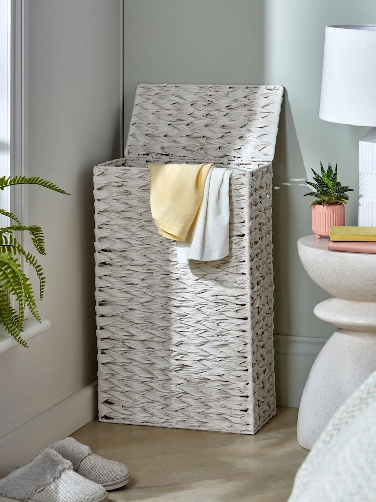 Cream Hepworth Wicker Slimline Laundry - Image 4 of 7