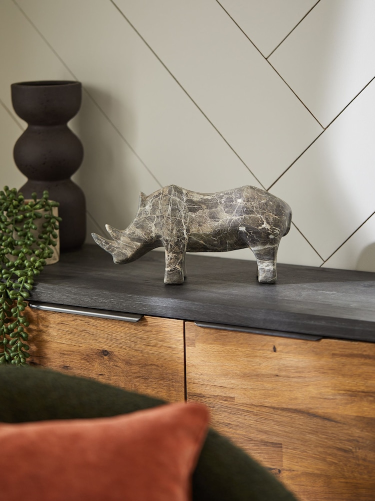 Dark Brown Rupert the Rhino Ornament - Image 1 of 4