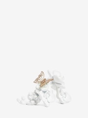 White Orchid with Gold Butterfly Ornament - Image 3 of 4