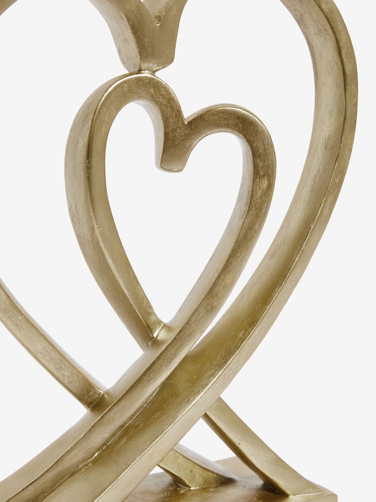 Gold Heart Ornament - Image 4 of 4